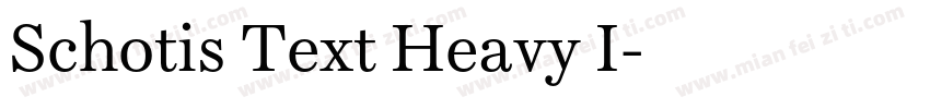 Schotis Text Heavy I字体转换